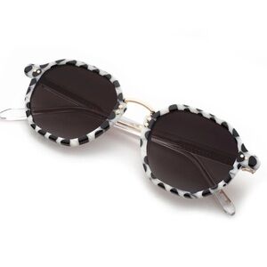 Krewe Dakota - domino and crystal 12k - black, white